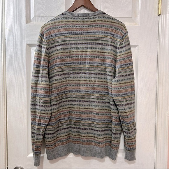 Lands End Sweater V-Neck Men's Wool Vintage Size XL - Picture 2 of 6